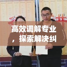 高效調(diào)解專業(yè)，探索解決糾紛的新路徑