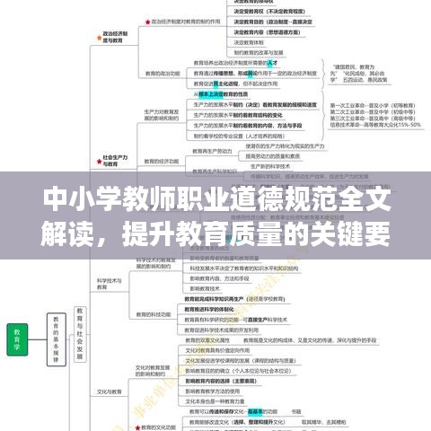 中小學(xué)教師職業(yè)道德規(guī)范全文解讀，提升教育質(zhì)量的關(guān)鍵要素