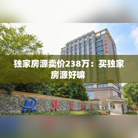 獨(dú)家房源賣價(jià)238萬：買獨(dú)家房源好嘛 