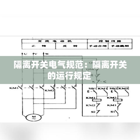 隔離開(kāi)關(guān)電氣規(guī)范：隔離開(kāi)關(guān)的運(yùn)行規(guī)定 