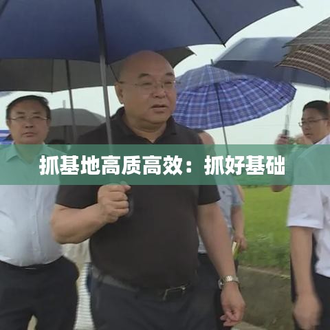 抓基地高質(zhì)高效：抓好基礎(chǔ) 