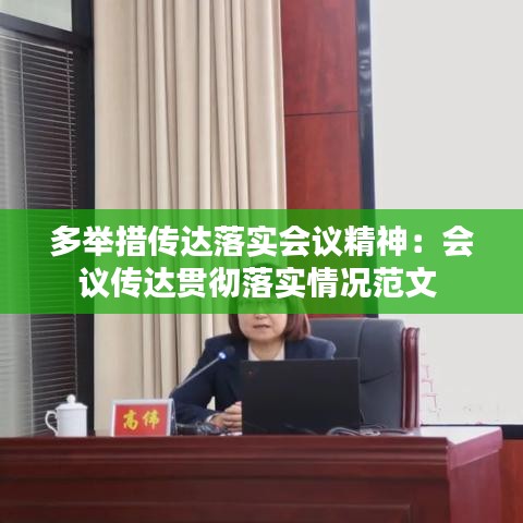 多舉措傳達(dá)落實(shí)會(huì)議精神：會(huì)議傳達(dá)貫徹落實(shí)情況范文 