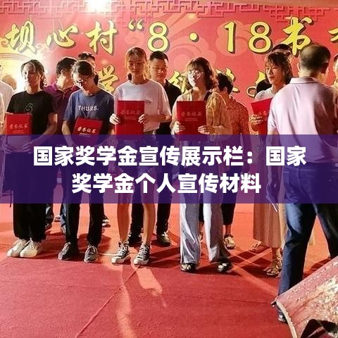 國家獎學(xué)金宣傳展示欄：國家獎學(xué)金個人宣傳材料 