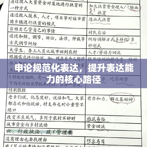 申論規(guī)范化表達，提升表達能力的核心路徑
