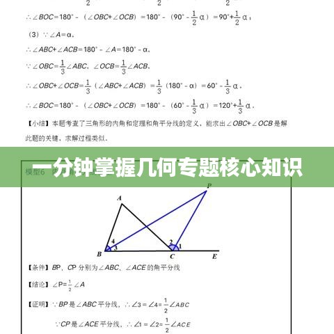 一分鐘掌握幾何專(zhuān)題核心知識(shí)