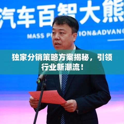 獨(dú)家分銷策略方案揭秘，引領(lǐng)行業(yè)新潮流！