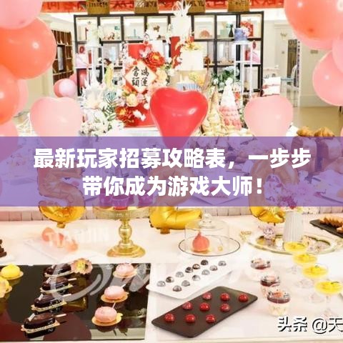 最新玩家招募攻略表，一步步帶你成為游戲大師！