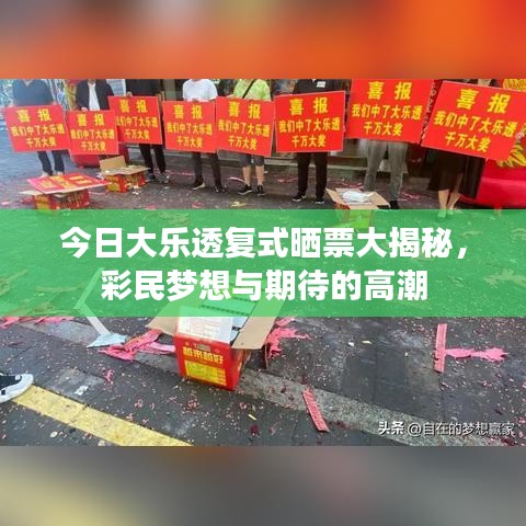 今日大樂透復(fù)式曬票大揭秘，彩民夢想與期待的高潮