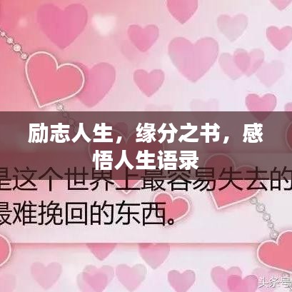 勵志人生，緣分之書，感悟人生語錄