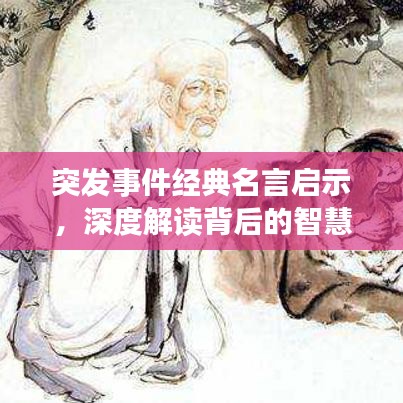 突發(fā)事件經(jīng)典名言啟示，深度解讀背后的智慧與價(jià)值