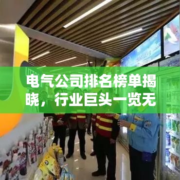 電氣公司排名榜單揭曉，行業(yè)巨頭一覽無余