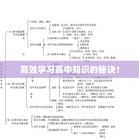 高效學(xué)習(xí)高中知識(shí)的秘訣！