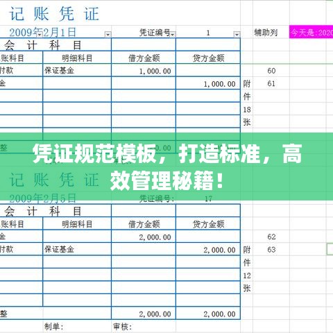 憑證規(guī)范模板，打造標(biāo)準(zhǔn)，高效管理秘籍！